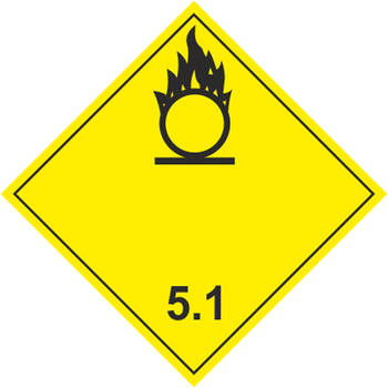 Окисляющие вещества - Маркировка опасных грузов, знаки опасности - Магазин охраны труда ИЗО Стиль