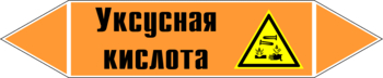 Маркировка трубопровода "уксусная кислота" (k06, пленка, 358х74 мм)" - Маркировка трубопроводов - Маркировки трубопроводов "КИСЛОТА" - Магазин охраны труда ИЗО Стиль